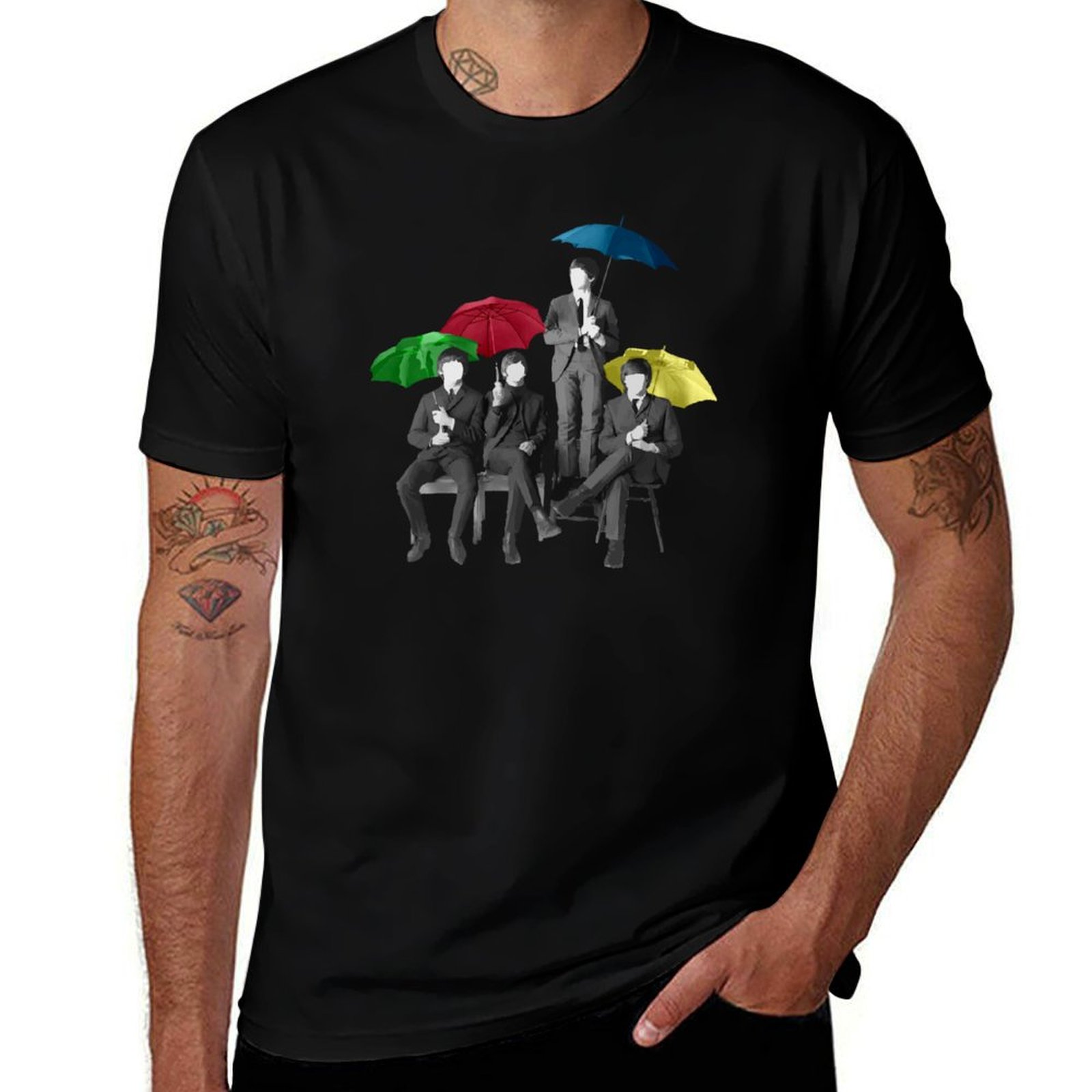 Men'S Fashion Umbrella - アンブレラ ファブ フォー Tシャツ カジュアル ファッション