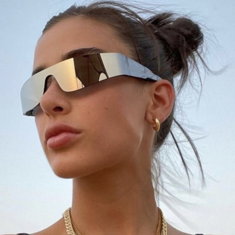 Mens Fashion In The 2000S - 2000S 美的 Y2K サングラス男性ワンピーススポーツサングラス女性ヴィンテージラップアラウンドシェードファッションパンクゴーグル眼鏡