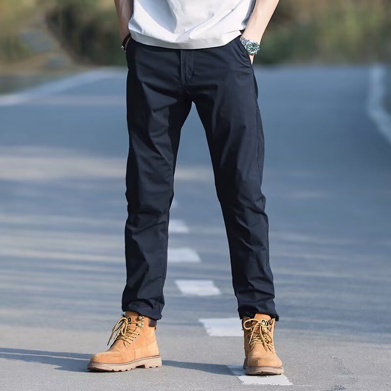 Men'S Fashion Bag - 2026年ファッション 防水・防風・通気性のある春夏用ルーズメンズストレートカジュアルパンツ マルチバッグオーバーオールズトラウザーズ