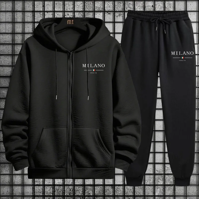 Mens Fashion Zip Up - 2026年春 メンズトラックスーツ カジュアル シンプル 高品質 ファッション