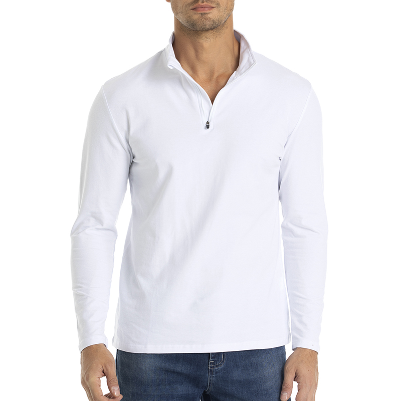 Mens Fashion Quarter Zip - メンズ1/4ジップ長袖シャツ カジュアル クォータージップ コットン プルオーバーシャツ ファッション