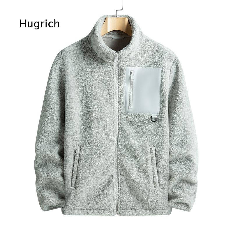 Sherpa Jacket Fleece - メンズ タンカラー シェルパフリースジャケット スタンドカラー 長袖 ソフトテディコート