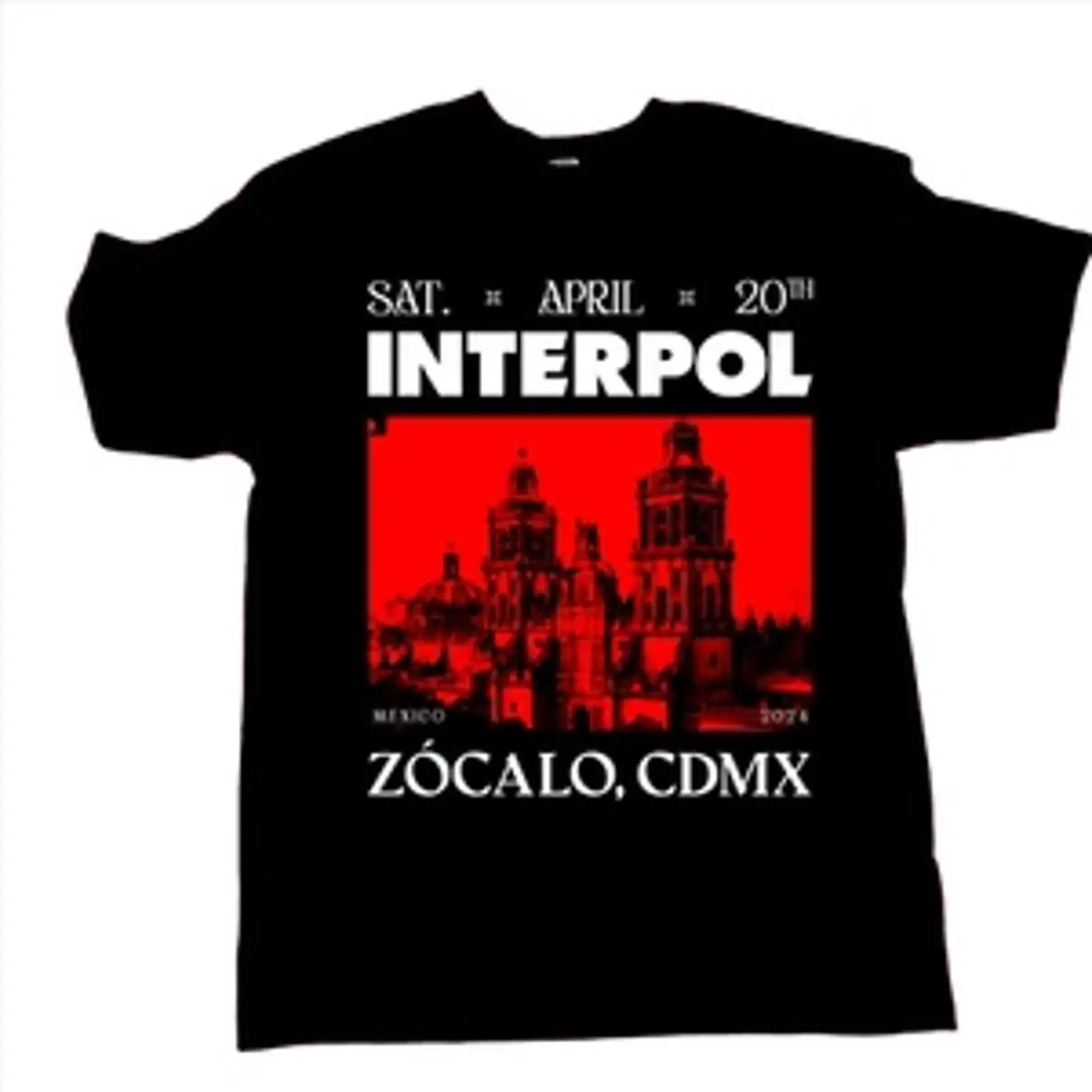 Men'S Fashion Zocalo - インターポール メキシコ ゾカロ Cdmx 2024年4月20日 Tシャツ