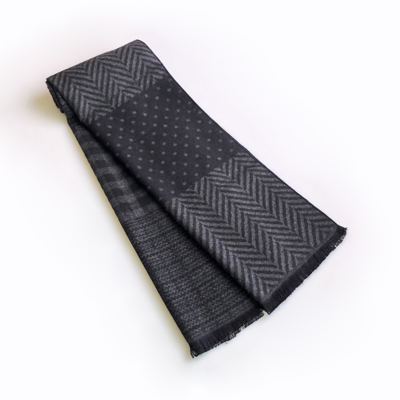 Men Scarf Wool - 男性用タッセル付きカシミヤスカーフ,クールなショール,暖かいスウェットシャツ,綿のスカーフ,カジュアルなデザイン,冬と秋のファッション