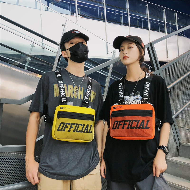 Tactical Vest Men - カラーブロックオックスフォード生地の戦術用バックパック（男女兼用）、多機能ベストと戦術用チェストバッグ