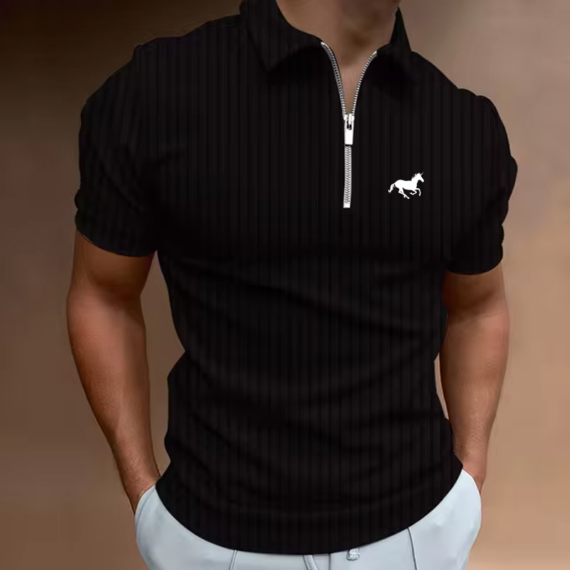 夏 メンズ ゴルフシャツ ポロシャツ カジュアル クォーター - Mens Fashion Quarter Zip のレビューと価格