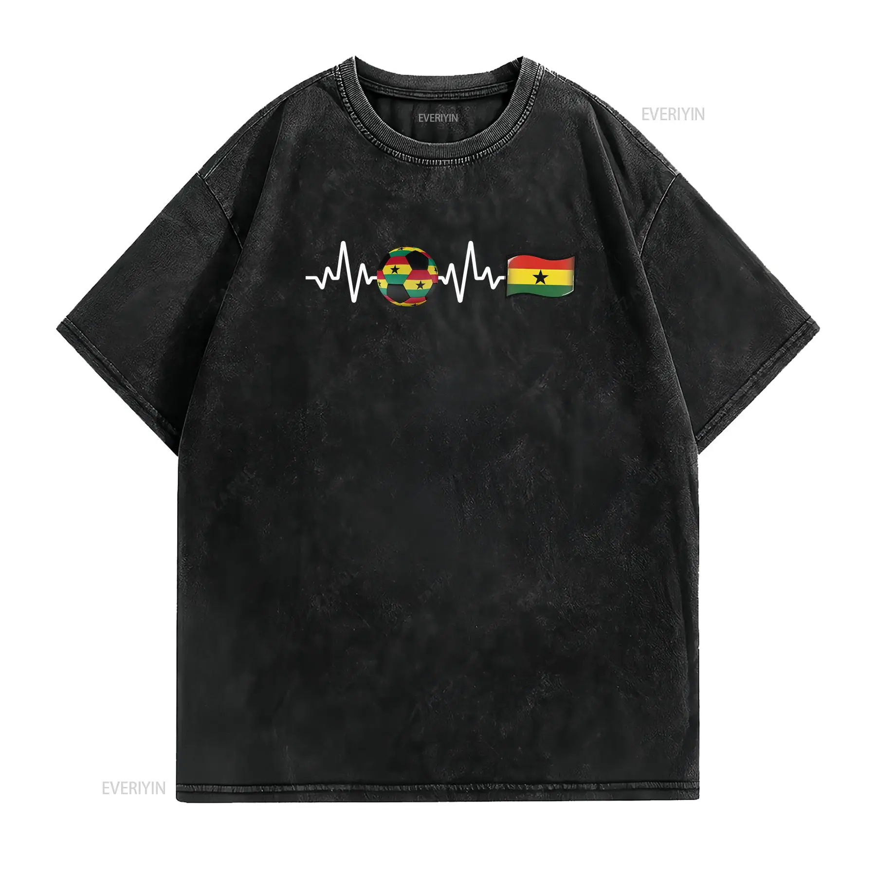 ガーナブラックスターカタールハートビートTシャツ（彼氏彼女用 - Men'S Fashion Qatar のレビューと価格