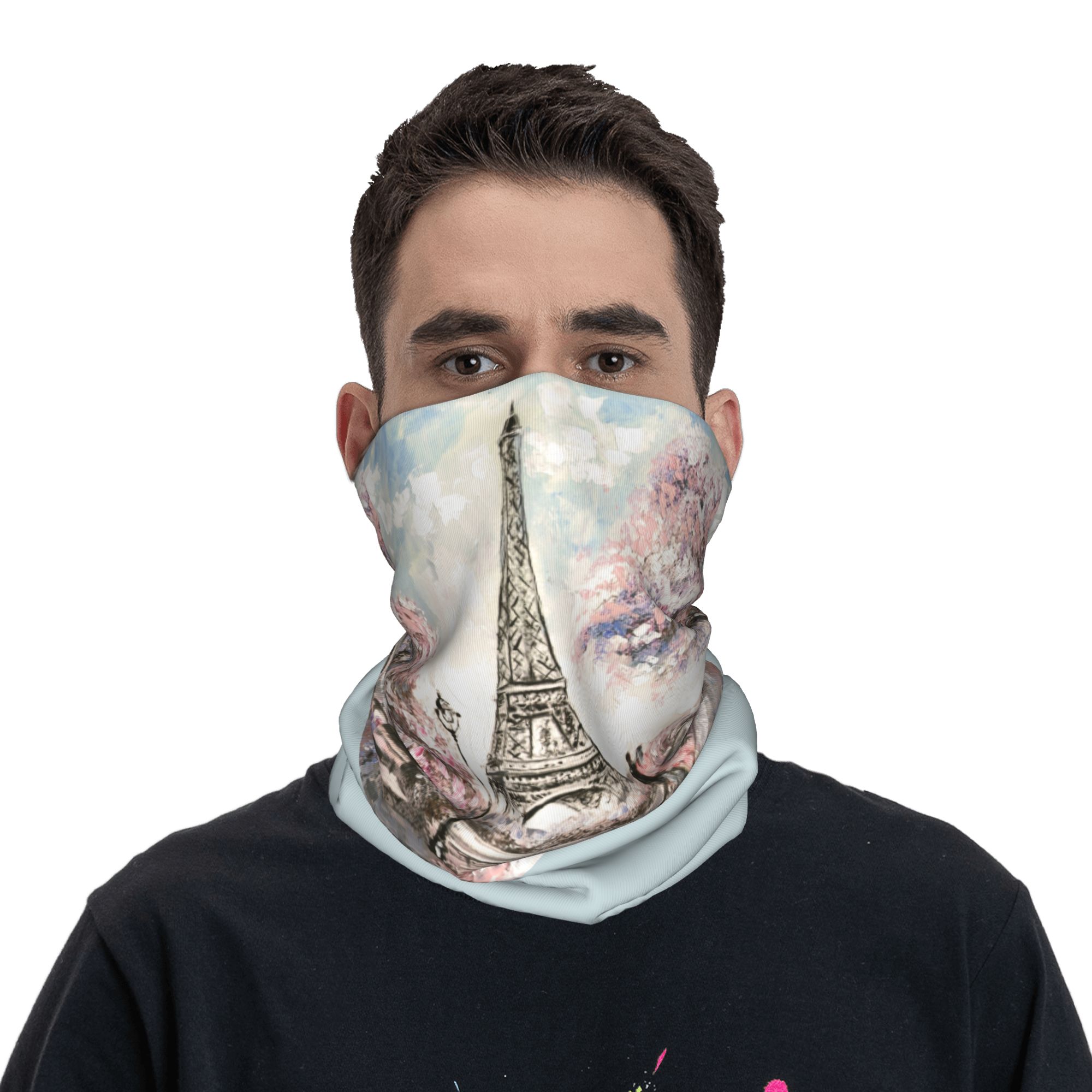 カスタムエッフェル塔パリバンダナ冬用ネックウォーマー女性用防 - Paris Fashion Men のレビューと価格