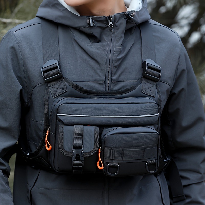メンズタクティカルチェストバッグ、ランニング＆ハイキングベス - Tactical Vest Men のレビューと価格