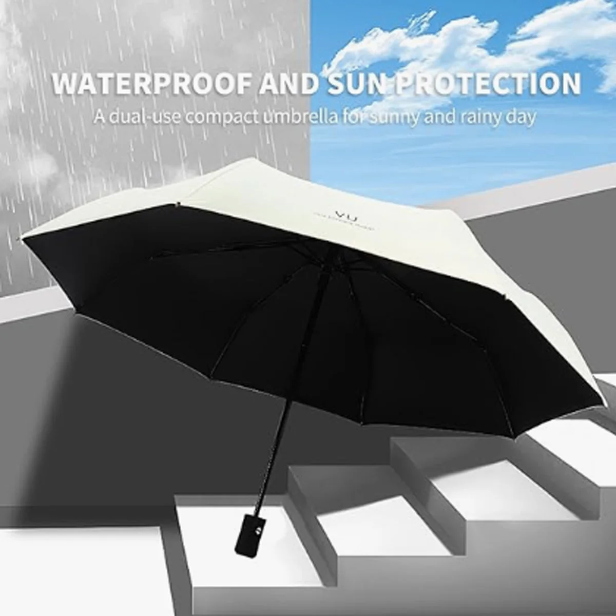 女性と男性のための自動傘,防紫外線,防風,ポータブル,レイン - Men'S Fashion Umbrella のレビューと価格
