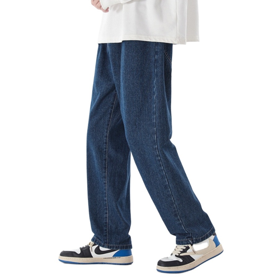 2026 新韓国ファッションメンズカジュアル足首丈ジーンズク - Men'S Fashion Grey Jeans のレビューと価格