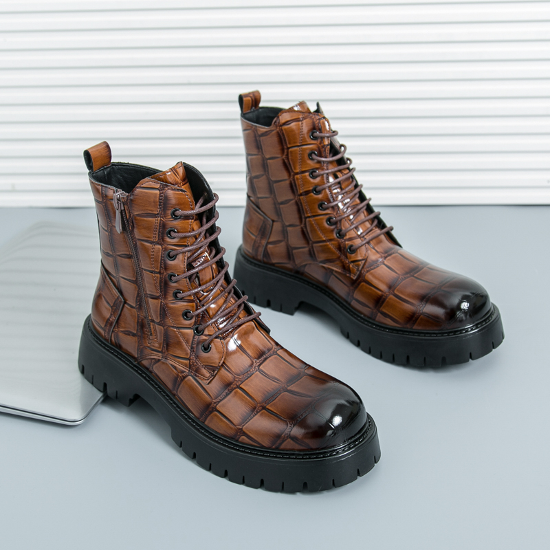 夏のメンズファッションチェルシーブーツブラックブラウンアメリ - Chelsea Boots Men のレビューと価格