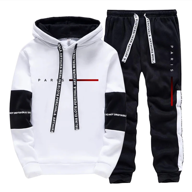 パリファッションパーカーストリートウェアメンズセットフード付 - Paris Fashion Men のレビューと価格