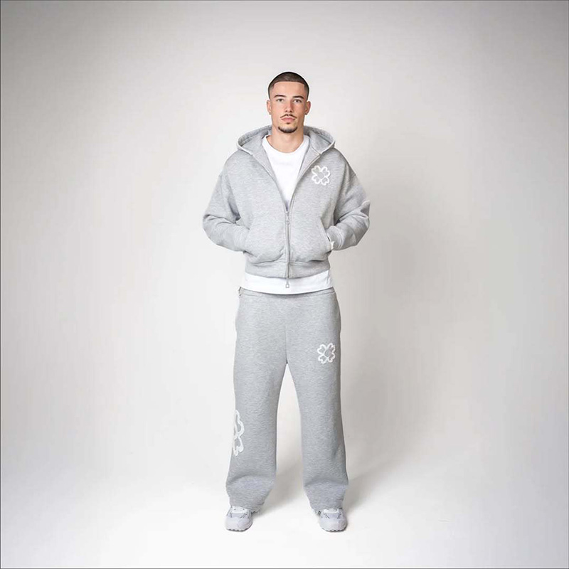 春秋オーバーサイズ四つ葉のクローバーアップリケジップアップフ - Mens Fashion Zip Up のレビューと価格