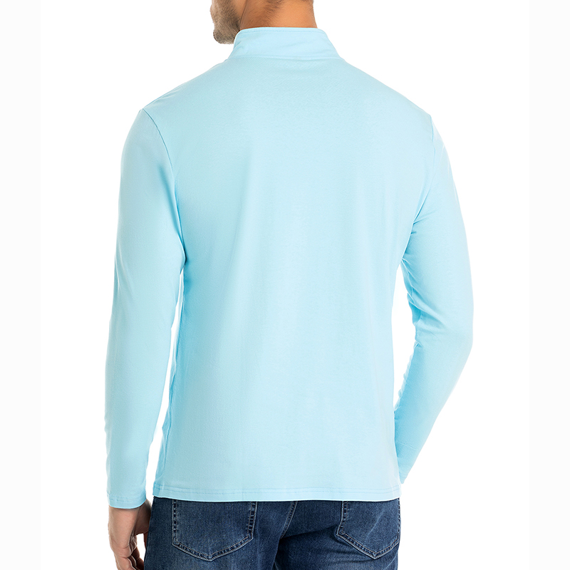メンズ1/4ジップ長袖シャツ カジュアル クォータージップ  - Mens Fashion Quarter Zip のレビューと価格