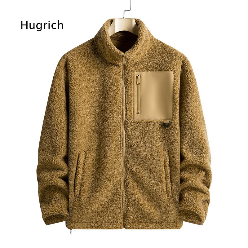 メンズ タンカラー シェルパフリースジャケット スタンドカラ - Sherpa Jacket Fleece のレビューと価格