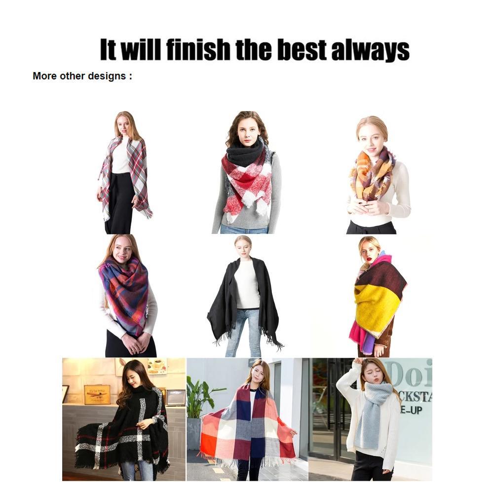 英国スタイルの冬のスカーフフェイクカシミアカップルショール、 - Men Scarf Wool のレビューと価格