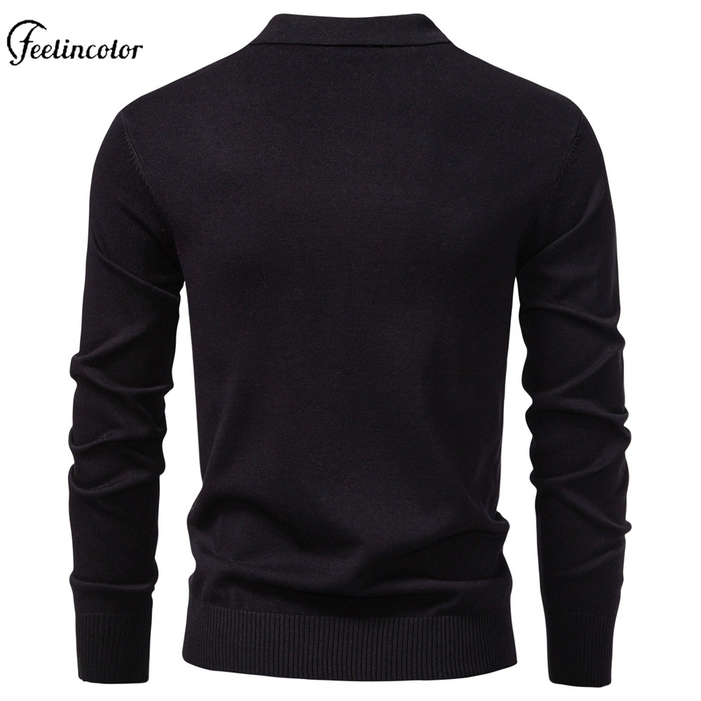 オリーブグリーン メンズ クォータージップ ポロシャツ 長袖 - Mens Fashion Quarter Zip のレビューと価格