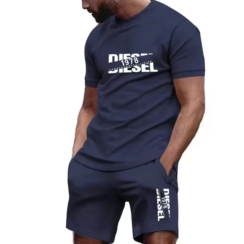2026年新作夏メンズTシャツ+ショートパンツセット、プリン - Men'S Fashion Videos のレビューと価格