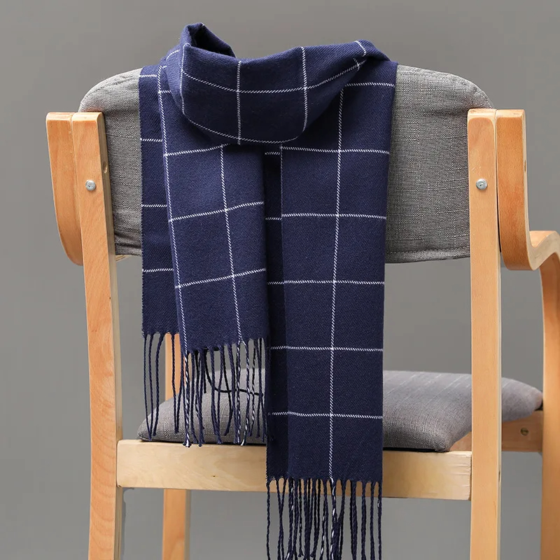 2023 新しい冬の男性スカーフ保温カシミヤスカーフカジュア - Men Scarf Wool のレビューと価格