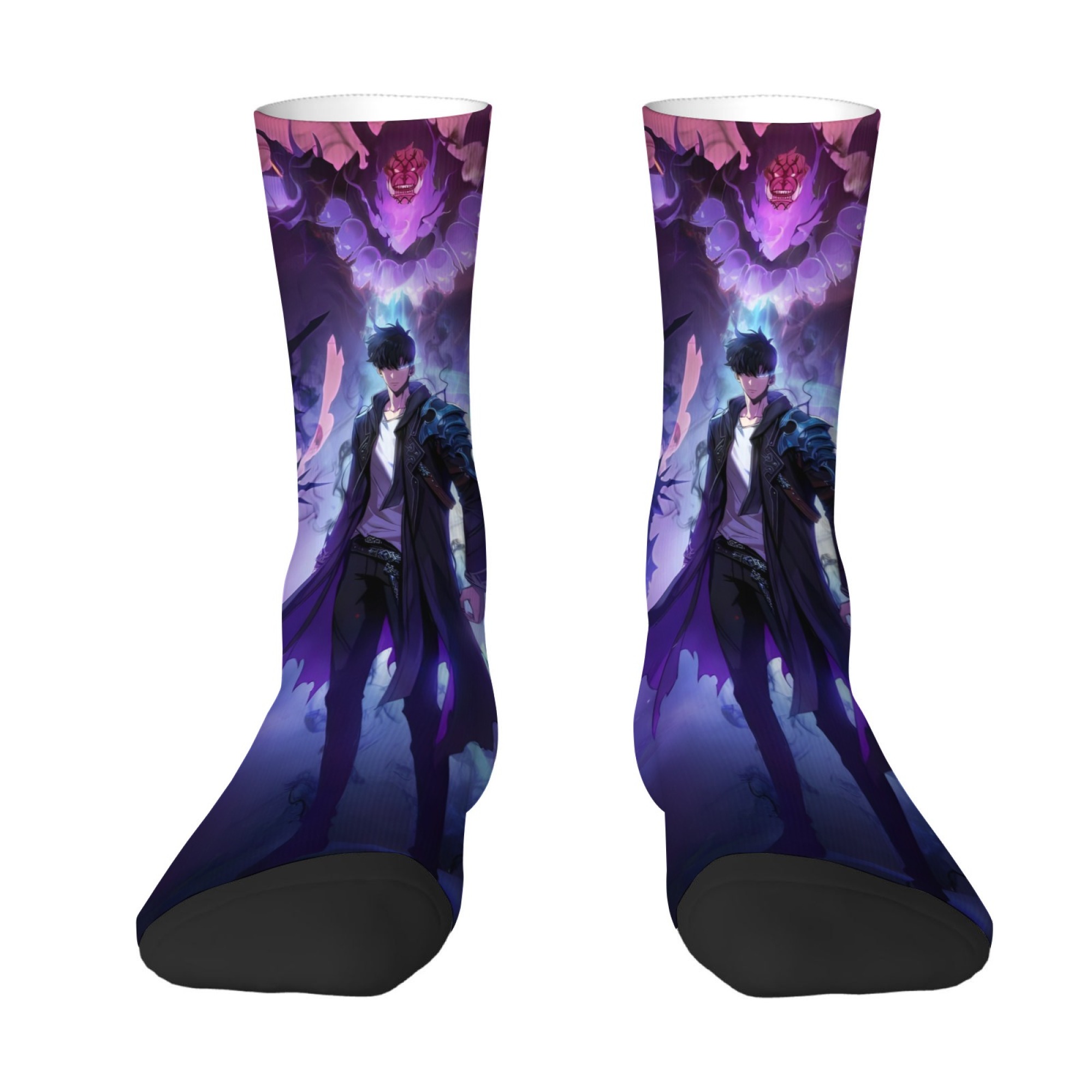 漫画シャドウスタイルキングプリントメンズソックス悪魔イメージ - Mens Fashion Style Images のレビューと価格