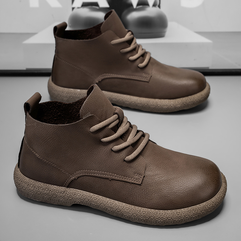 メンズ アンクルブーツ ブラウン ショートブーツ 高級靴 パ - Chelsea Boots Men のレビューと価格