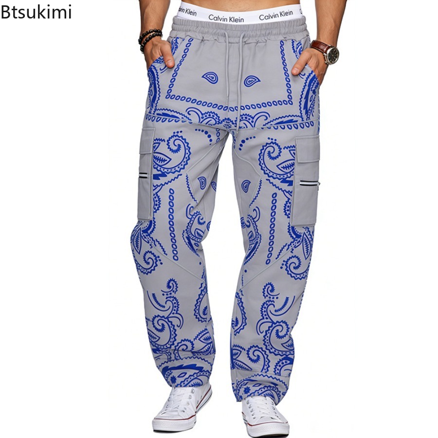 2026年メンズトレンドプリントルーズヒップホップカーゴパン - Mens Fashion Trends 2026 のレビューと価格
