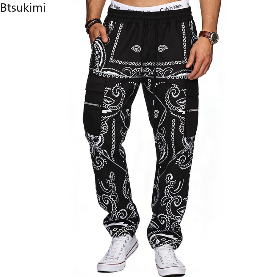 2026年メンズトレンドプリントルーズヒップホップカーゴパン - Mens Fashion Trends 2026 のレビューと価格