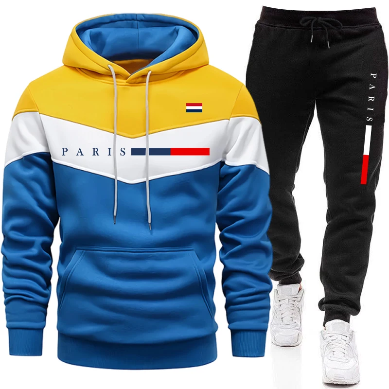 都会的なカジュアルファッション、パリプリントのプルオーバーフ - Paris Fashion Men のレビューと価格