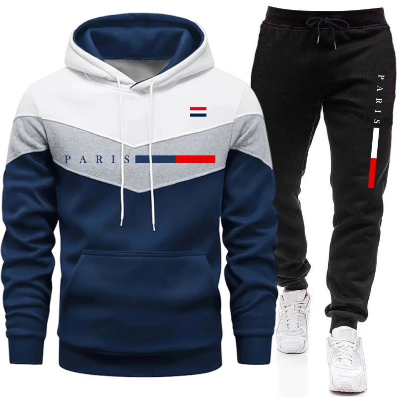都会的なカジュアルファッション、パリプリントのプルオーバーフ - Paris Fashion Men のレビューと価格
