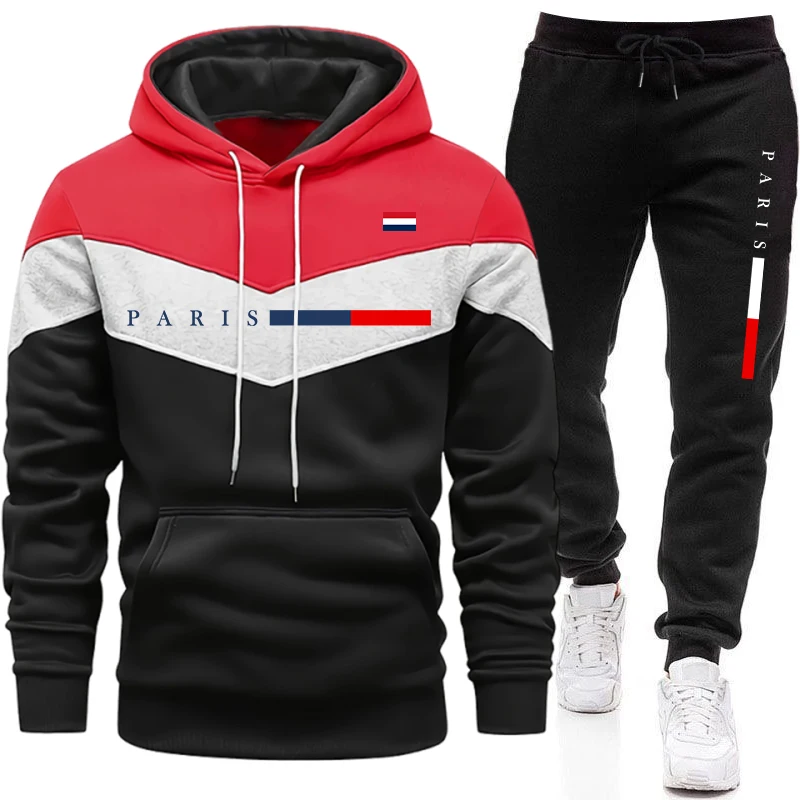 都会的なカジュアルファッション、パリプリントのプルオーバーフ - Paris Fashion Men のレビューと価格