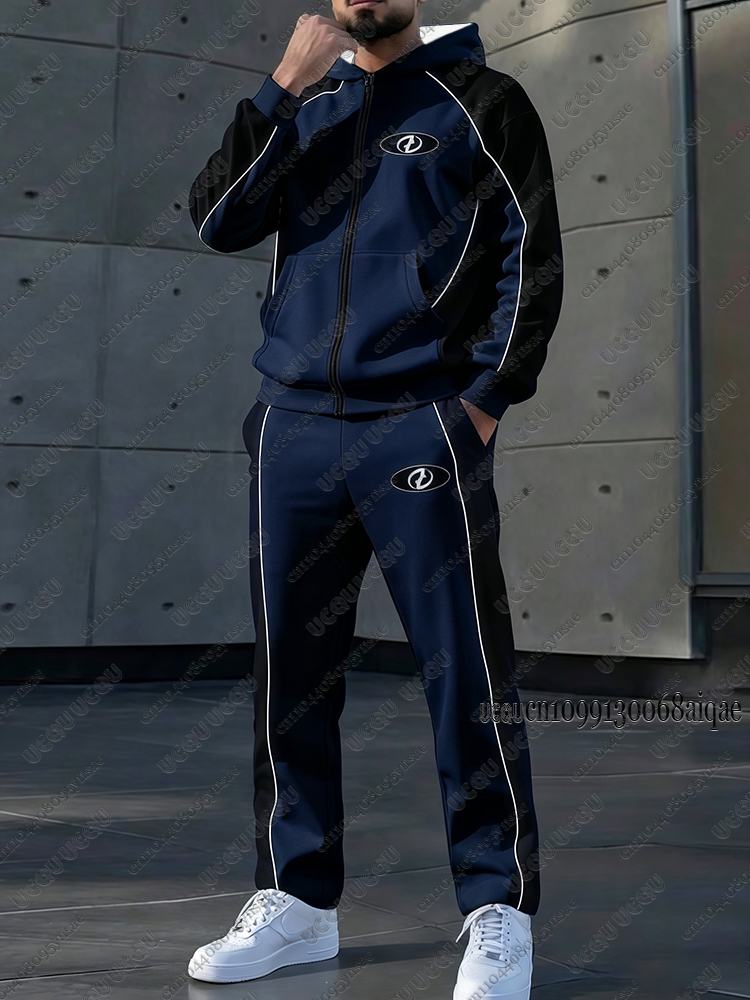 秋冬新作メンズトラックスーツセット ジップアップパーカー+ロ - Mens Fashion Zip Up のレビューと価格