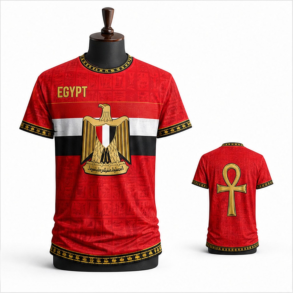 メンズ エジプト クルーネックTシャツ 国旗 鷲 神聖文字プ - Men Fashion Egypt のレビューと価格