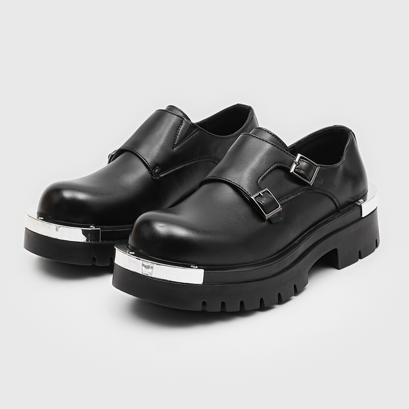 メンズファッションパリダービーシューズパンクスタイルメタルビ - Paris Fashion Men のレビューと価格