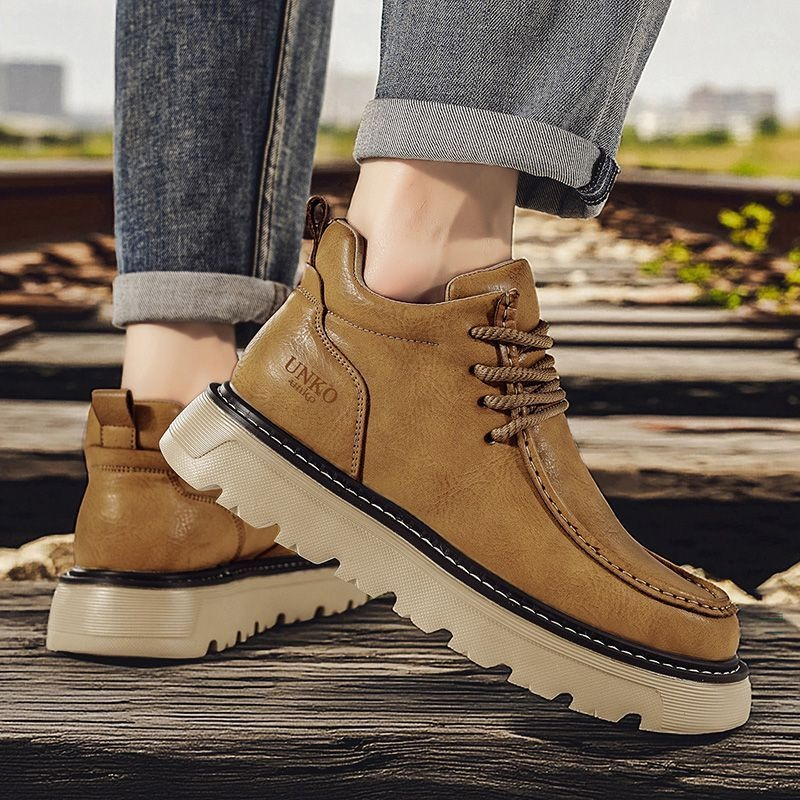 メンズ冬用チェルシーブーツ ブリティッシュスタイル 厚底 身 - Chelsea Boots Men のレビューと価格