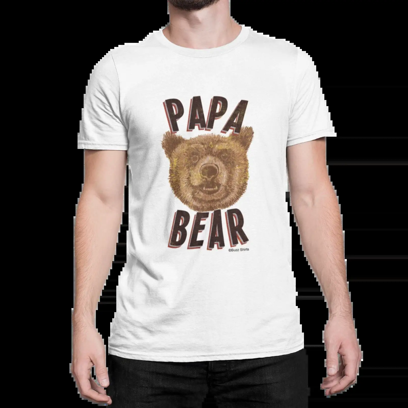 面白いメンズTシャツ パパベア コットン レトロスタイル 誕 - Mens Fashion Style Images のレビューと価格