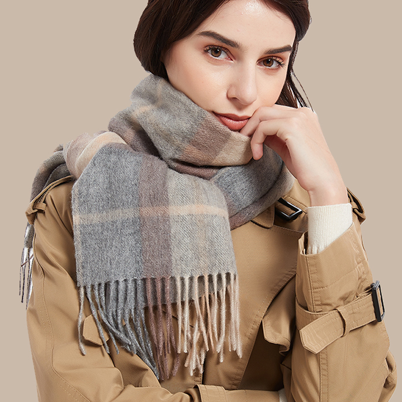 2025 非常に選択された 100% ウール赤スコットランド - Men Scarf Wool のレビューと価格