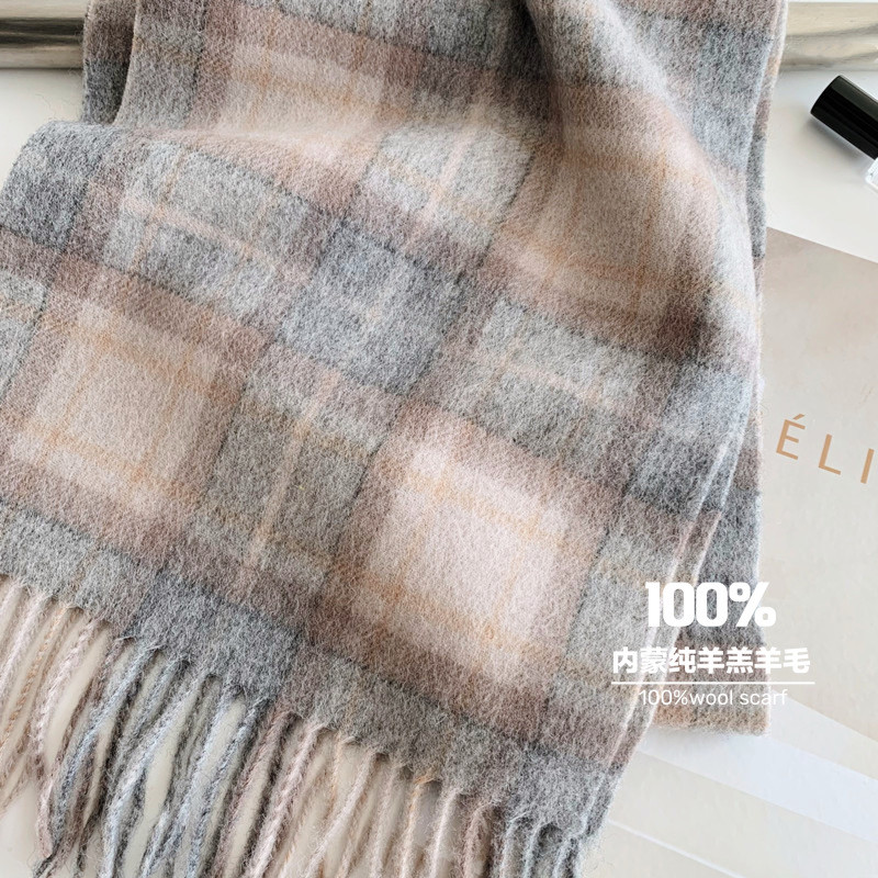 2025 非常に選択された 100% ウール赤スコットランド - Men Scarf Wool のレビューと価格