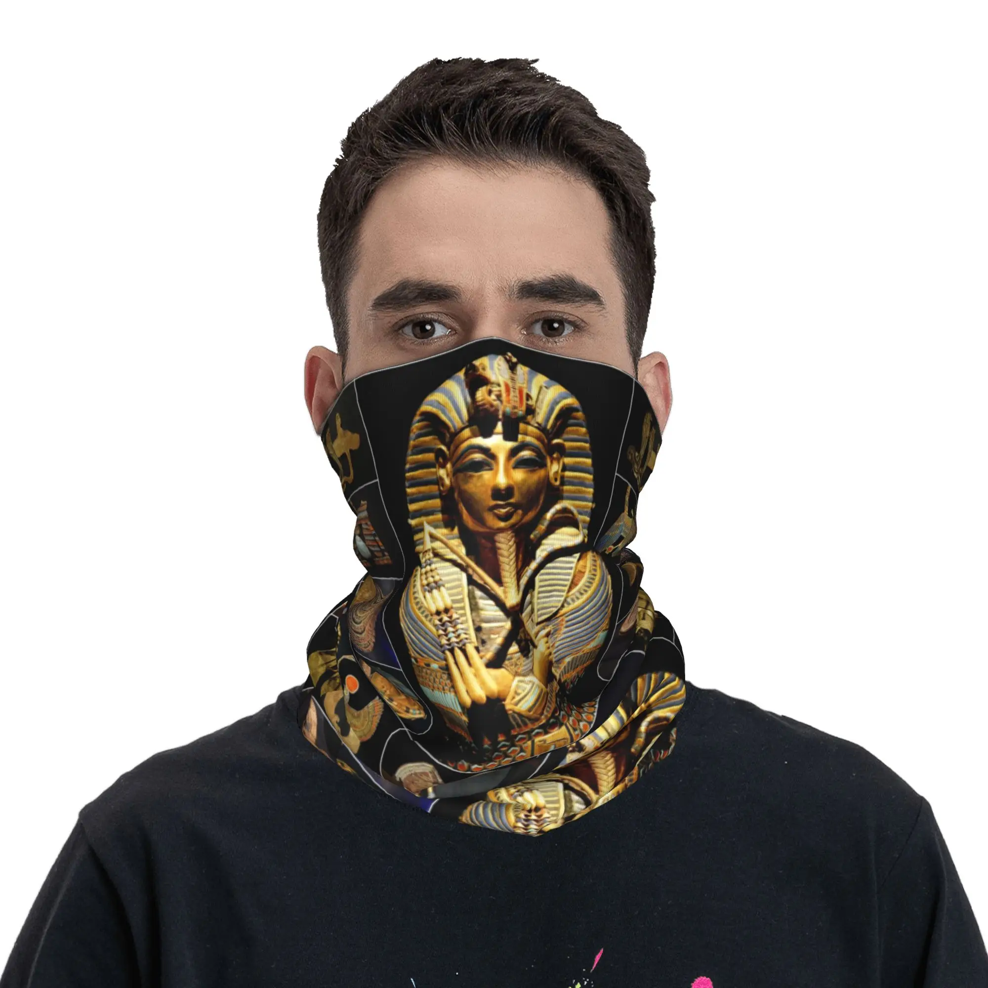 新しいエジプト古代王ツタンカーメン象形文字バンダナネックゲイ - Men Fashion Egypt のレビューと価格