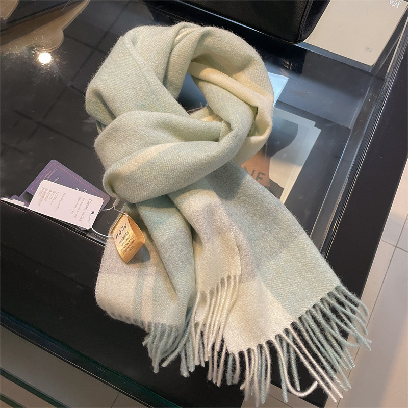 高品質純粋な 100% ウール男性スカーフソフト暖かいカシミ - Men Scarf Wool のレビューと価格