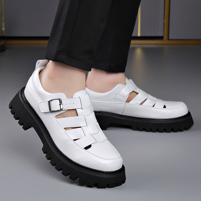 メンズ春夏サンダル 厚底 ファッションデザイナー風 パーティ - Mens Fashion Young のレビューと価格