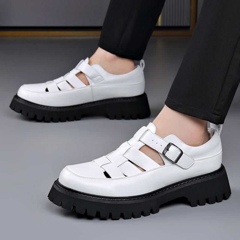 メンズ春夏サンダル 厚底 ファッションデザイナー風 パーティ - Mens Fashion Young のレビューと価格