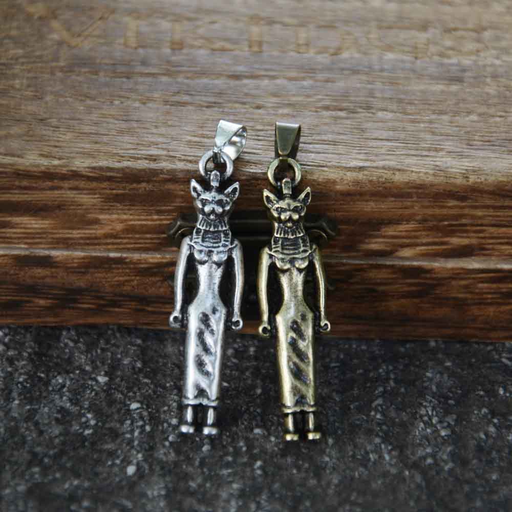 ノスタルジア小さな古代エジプト神バステトエジプト猫ペンダント - Men Fashion Egypt のレビューと価格