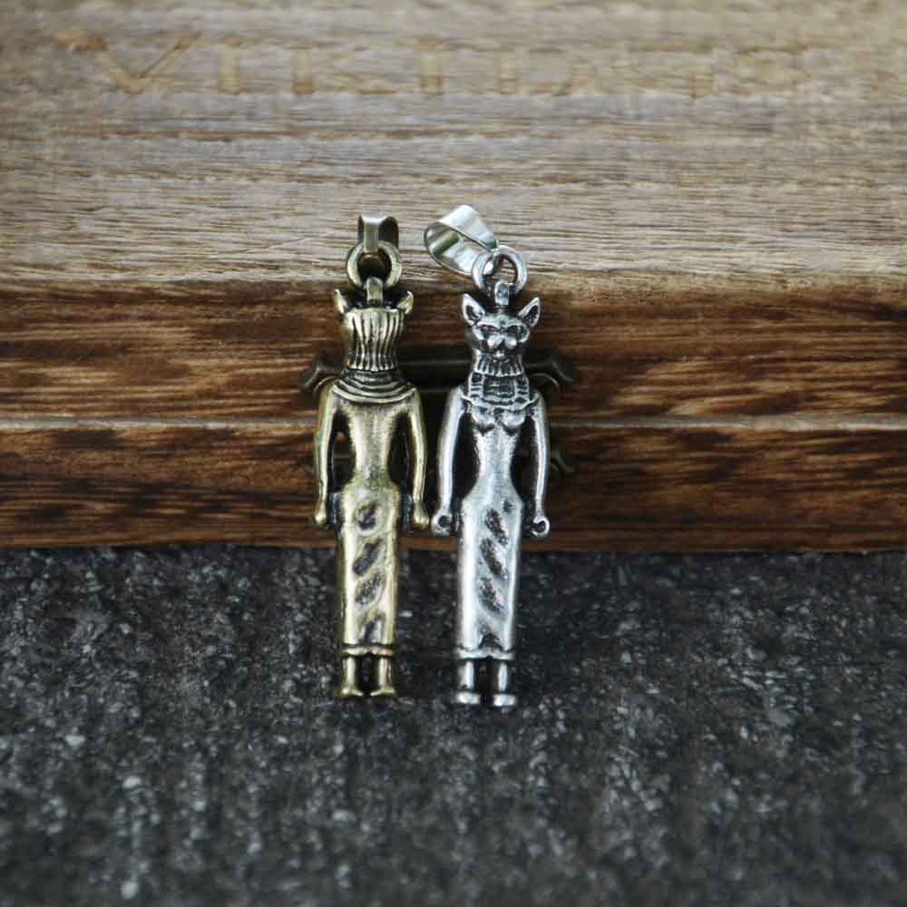 ノスタルジア小さな古代エジプト神バステトエジプト猫ペンダント - Men Fashion Egypt のレビューと価格