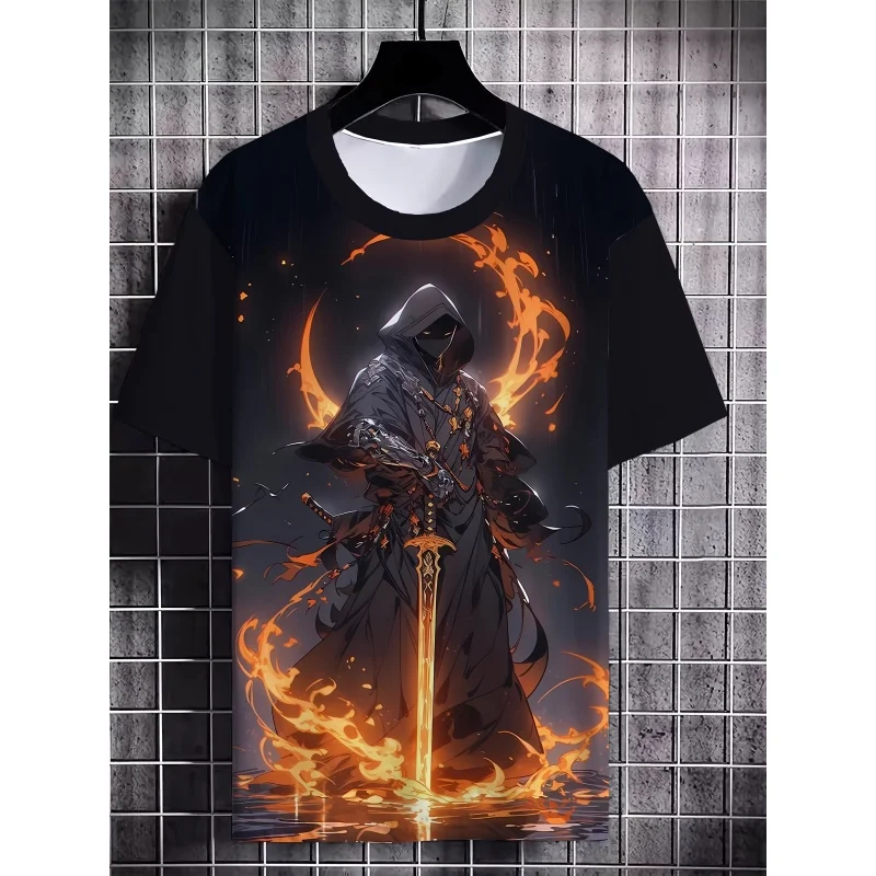 古代エジプトグラフィック Tシャツ男性用クールナイト戦士 3 - Men Fashion Egypt のレビューと価格