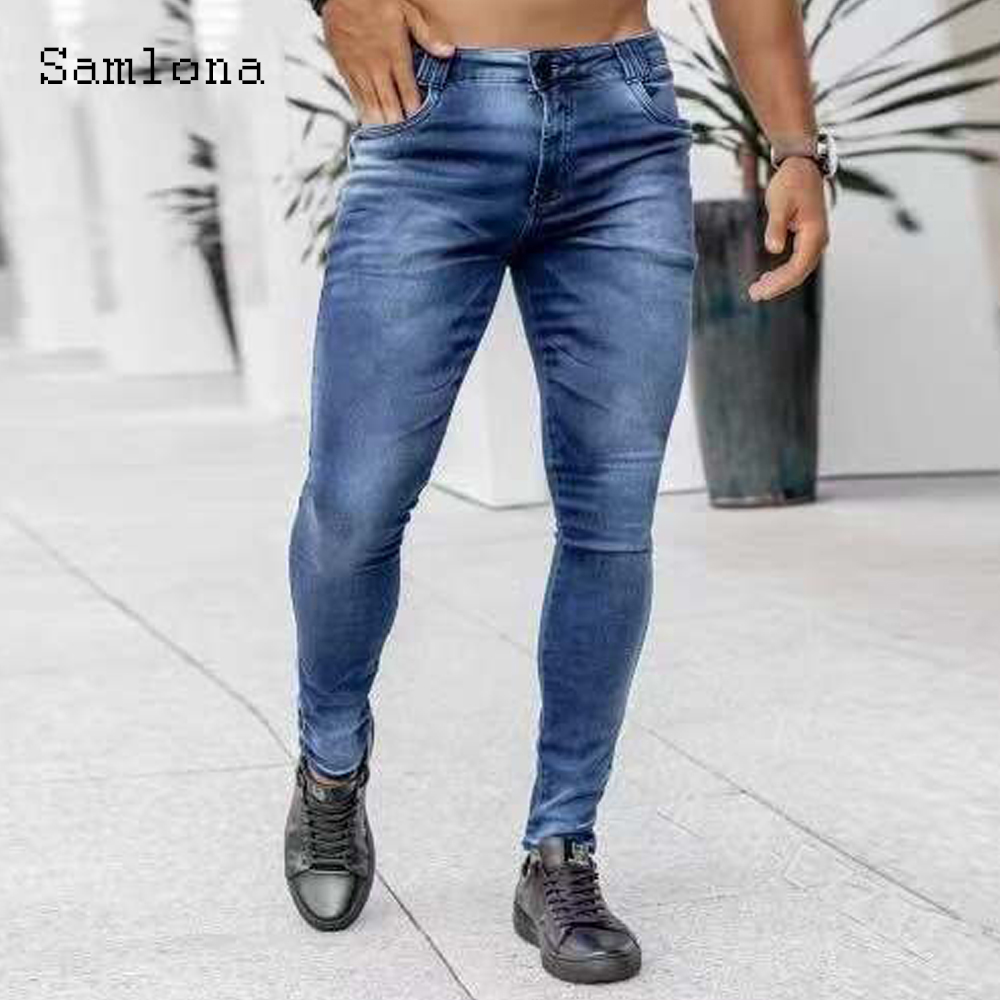 サノナ-メンズスリムデニムジーンズ、パッチワークの浮腫パンツ - Men'S Fashion Grey Jeans のレビューと価格