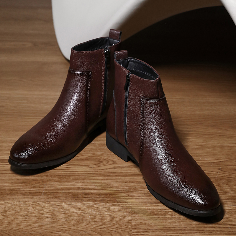 ビジネスカジュアル メンズ ソフトレザー アンクルブーツ サ - Chelsea Boots Men のレビューと価格
