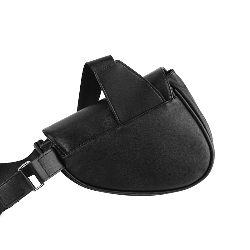 男性と女性のための非公式の胸バッグ,革のショルダーストラップ - Men'S Fashion Bag のレビューと価格