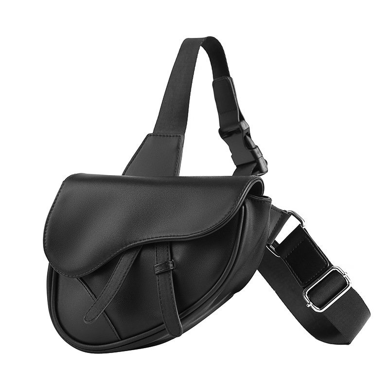男性と女性のための非公式の胸バッグ,革のショルダーストラップ - Men'S Fashion Bag のレビューと価格