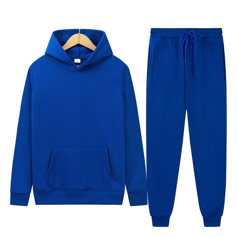メンズ秋冬新作無地パーカー+パンツツーピースセットファッショ - Men'S Fashion Color のレビューと価格